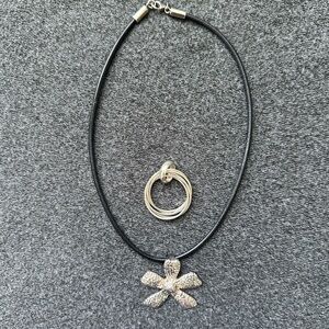 SILPADA Sterling and Leather pendant